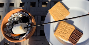 Photo: Making S'mores In A Clay Pot